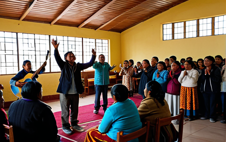 볼리비아의 신흥 종교 운동 - **Image Prompt 1: Spiritual Syncretism in the Andes**
"A vibrant, richly detailed scene capturin... 볼리비아의 신흥 종교 운동 - **Image Prompt 1: Spiritual Syncretism in the Andes**
"A vibrant, richly detailed scene capturin...