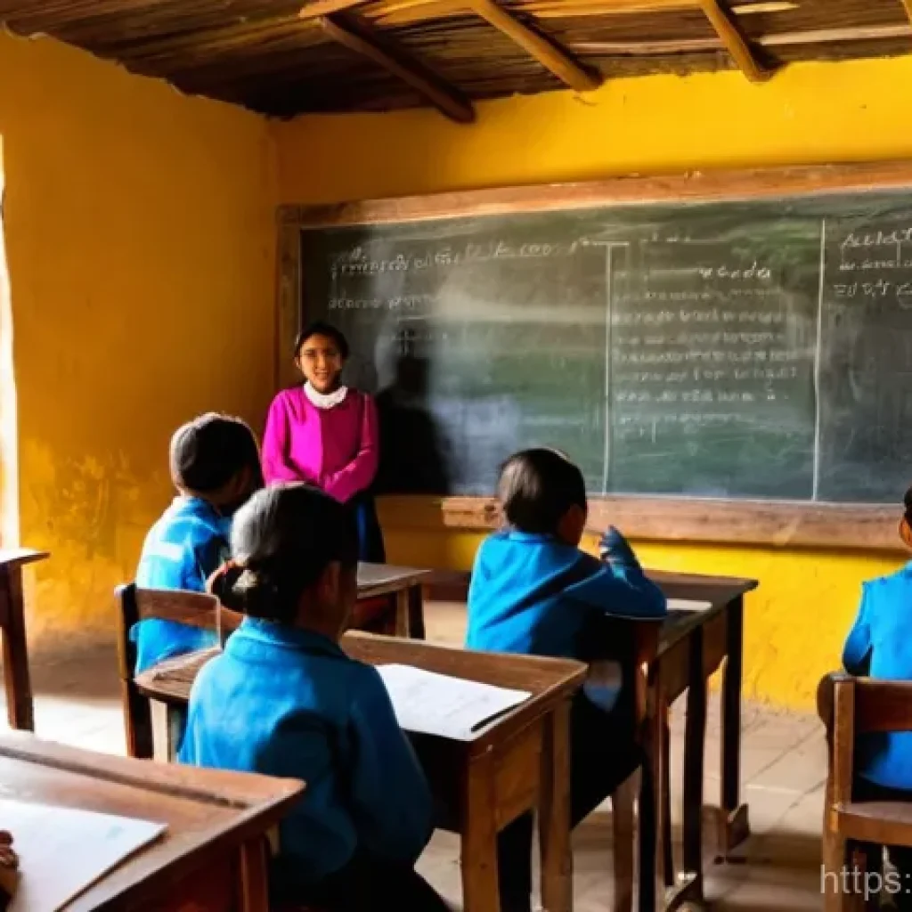 볼리비아의 교육 시스템 - **Prompt 1: Rural Bolivian Education - Seeds of Hope**
A bright, hopeful scene depicting a rural...